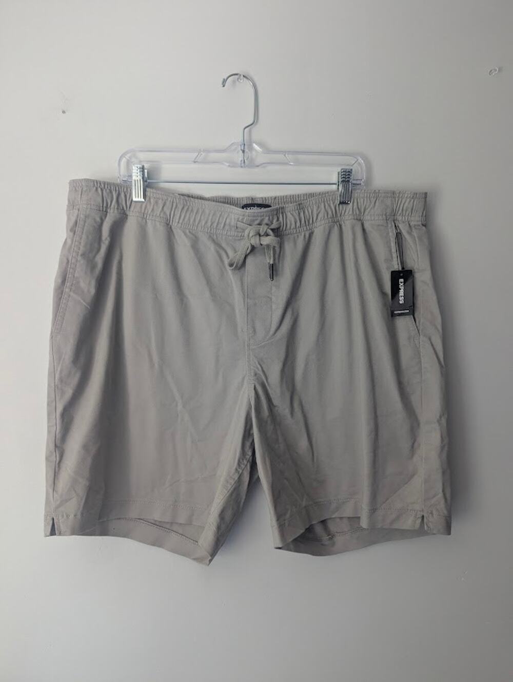 Express Shorts Men XL New With Tags Tan Beige Drawstring Summer Casual